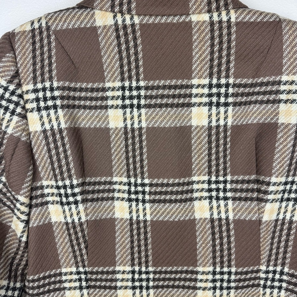 Pendleton Brown Plaid Blazer Jacket Lined Button … - image 8